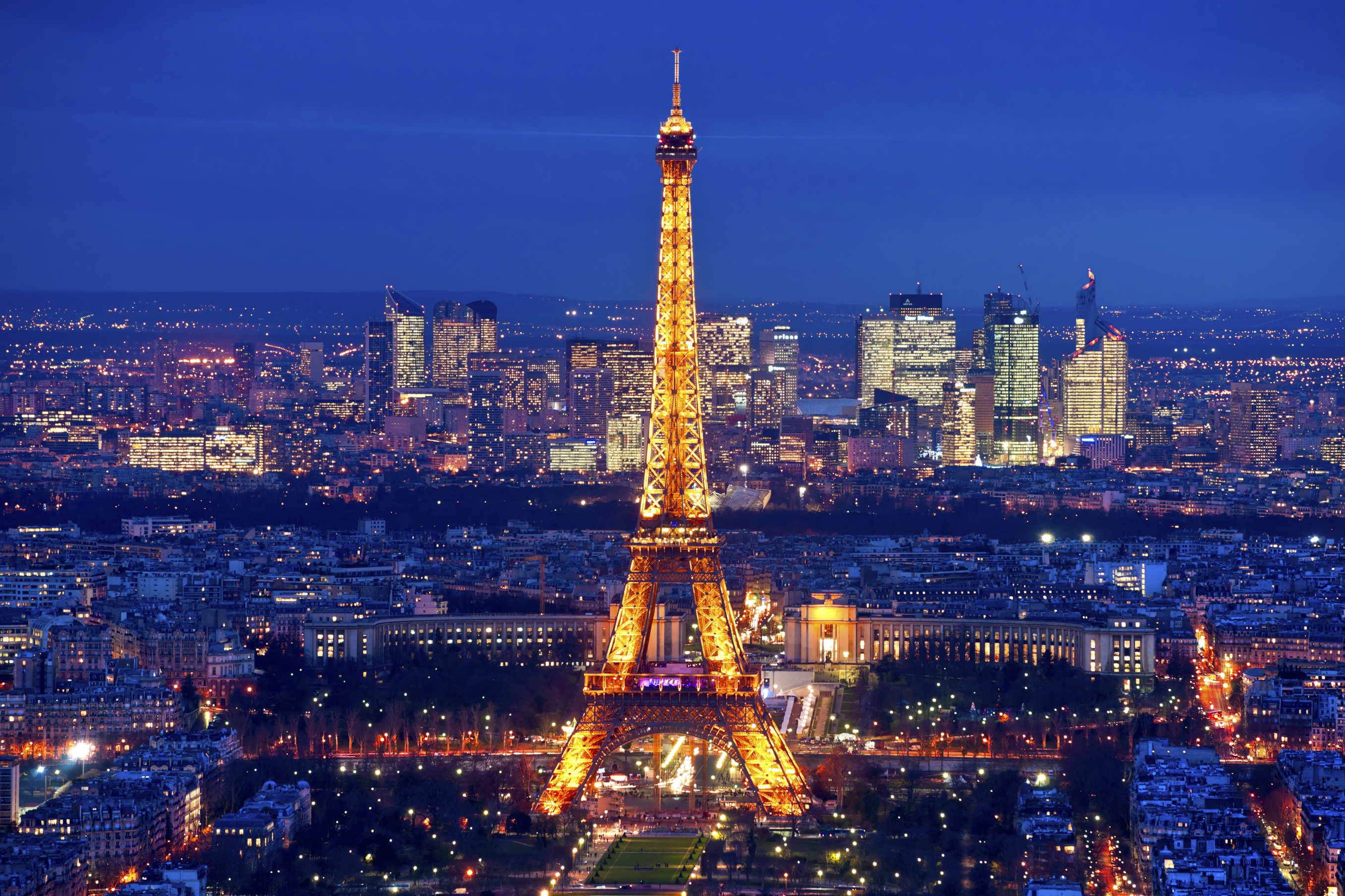 Eiffel Tower at Night, Paris. 